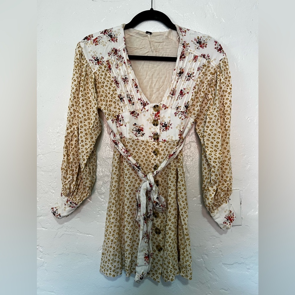 Free people floral dress size 0